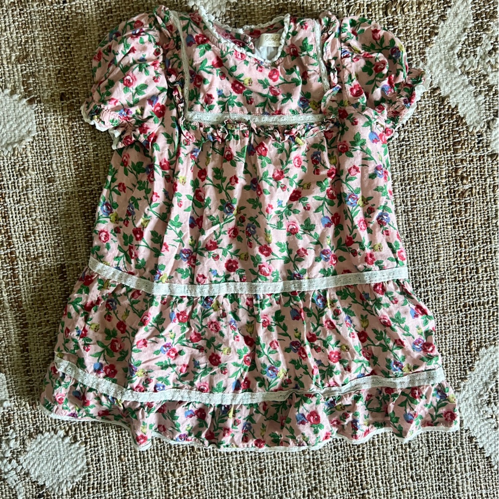 Boden printer dress - pink floral